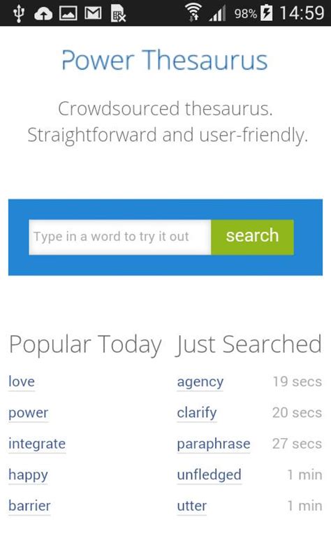 power of thesaurus|power thesaurus app download.